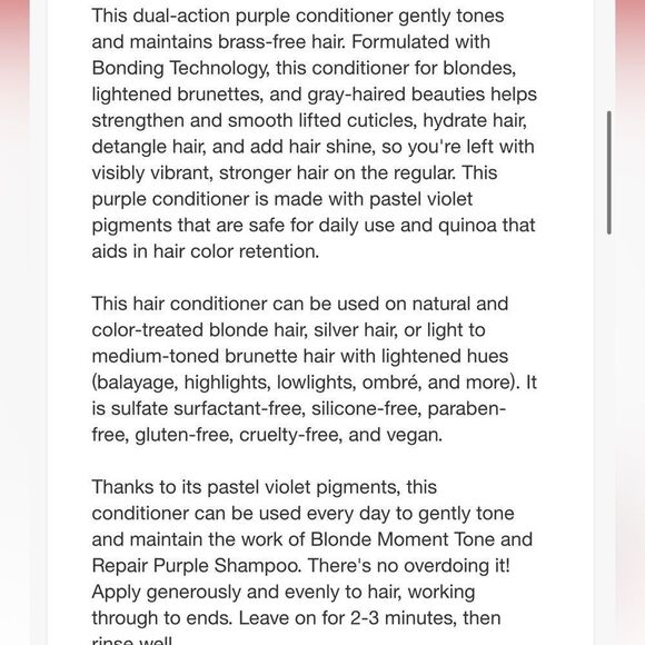 🌻 Not Your Mother's Blonde Moment Purple Shampoo and Conditioner Set New FullSz - Picture 13 of 13